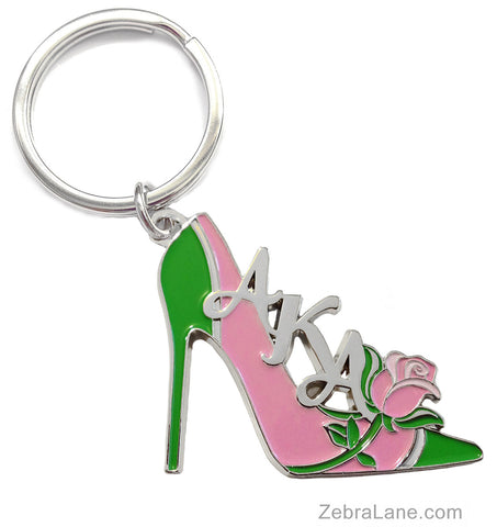 AKA Rose Shoe Keychain