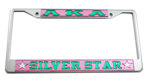 AKA Silver Star License Plate Frame