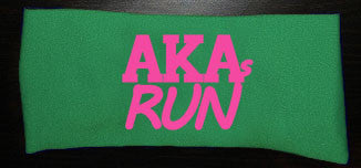 AKAs Run Headband- Green