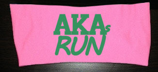 AKAs Run Headband - Pink