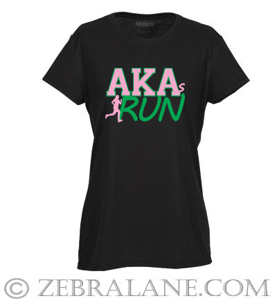 AKAs Run T-Shirt Moisture Wicking Size 2XL