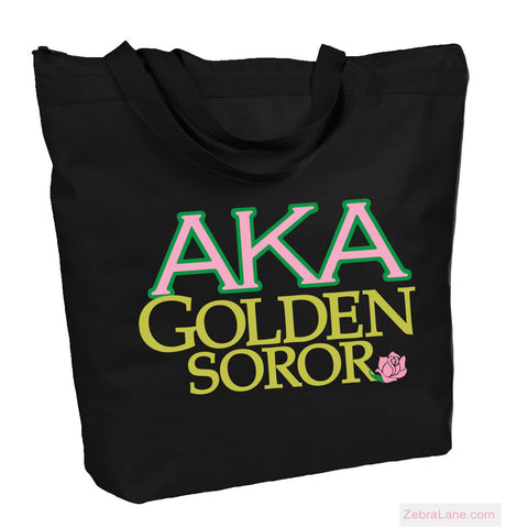 Alpha Kappa Alpha Golden Soror Tote Bag