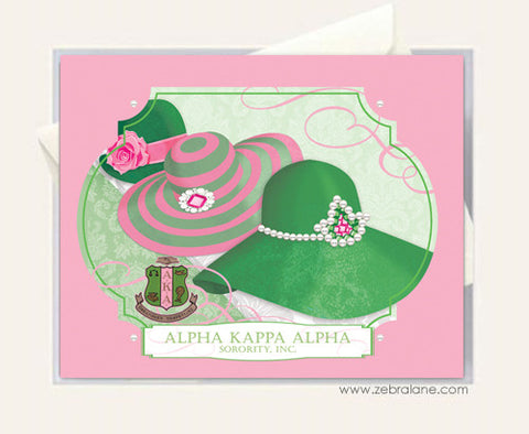 Alpha Kappa Alpha Hat Collection Cards