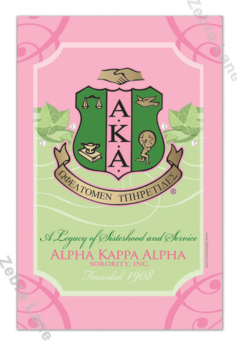 Alpha Kappa Alpha Ivy Shield Art Print