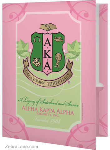 Alpha Kappa Alpha Ivy Shield Folder- Set of 2