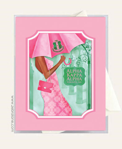 Alpha Kappa Alpha Umbrella Cards
