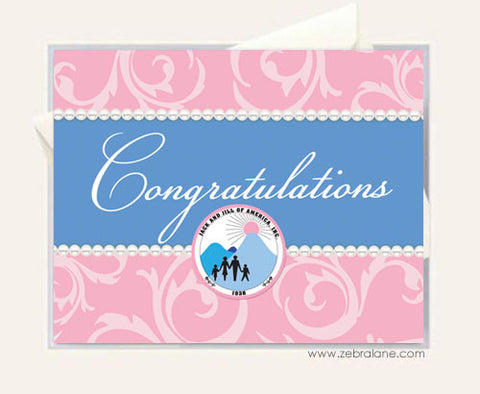 Jack and Jill Pearl Congratulations Cards