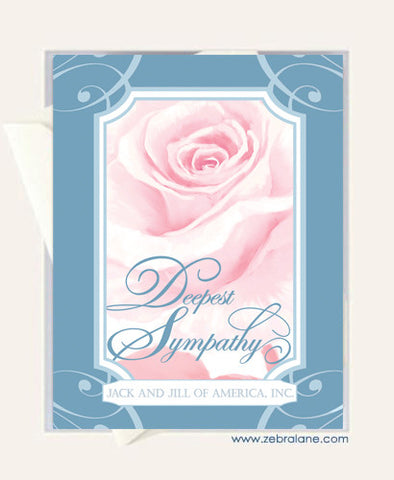 Jack and Jill Rose Sympathy Card 2
