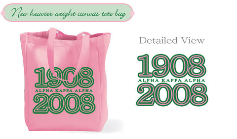New Alpha Kappa Alpha 1908 Pink Tote Bag