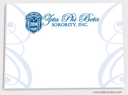 Zeta Phi Beta Shield Sticky Notes 5 Pack